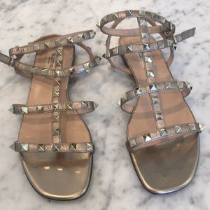 Valentino Garavani Rockstud Flat cage Sandal